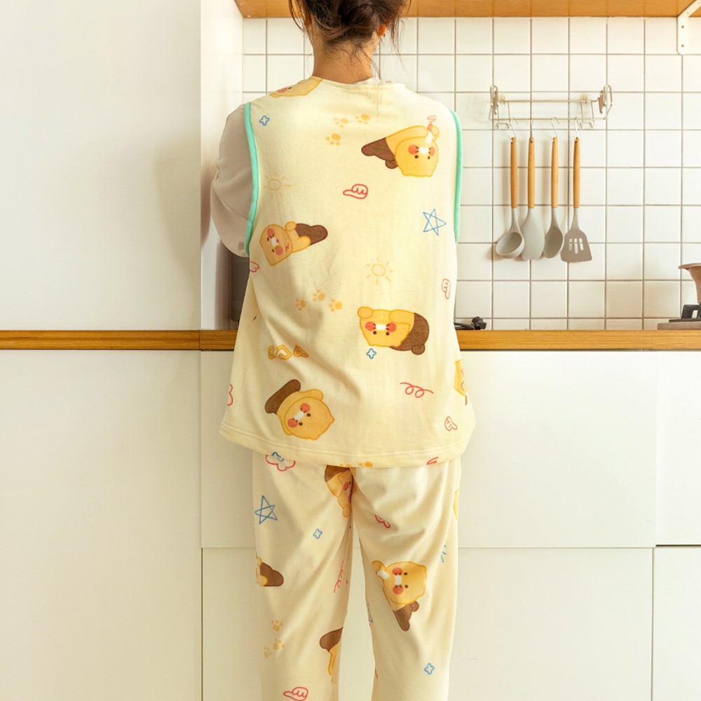춘식이 수면 바지 극세사 잠옷 커플템 방한 겨울 카카오 굿즈 이미지 7