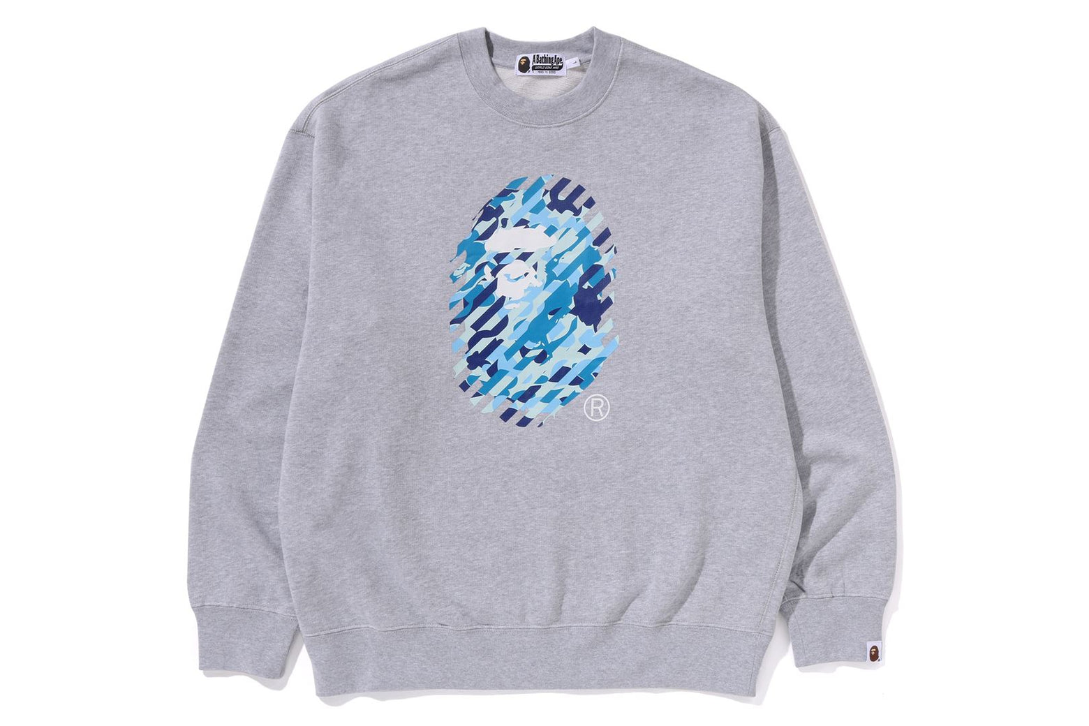 베이프 긴팔티 ABC CAMO APE HEAD RELAXED FIT CREWNECK SWEATSHIRT 1K80-113-305 - 상세 이미지 3