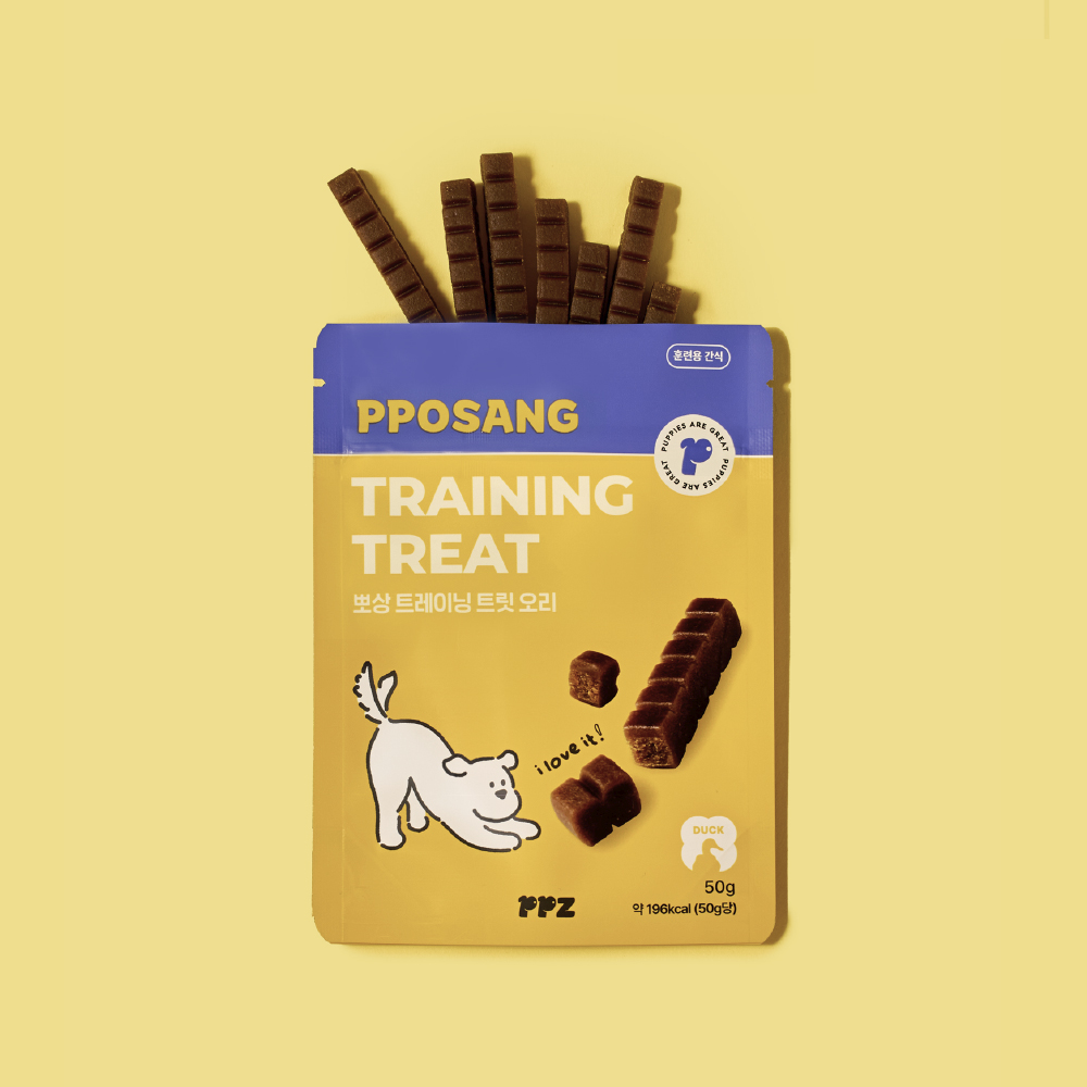 [강형욱X퍼피즈] 뽀상 트레이닝 트릿, 높은 기호성으로 초집중 강아지 훈련간식
