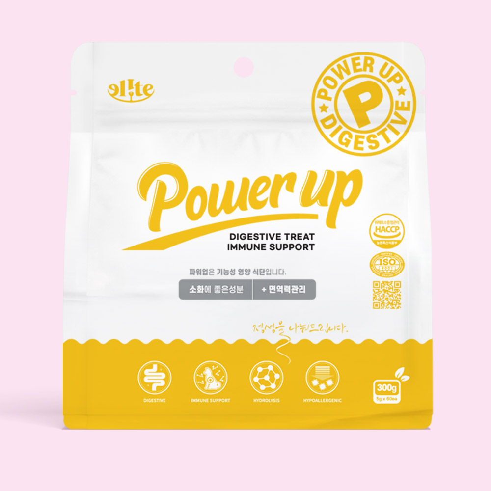 엘릿 POWER UP 파워업 강아지 소화 면역력 영양제 300g - 메인 이미지