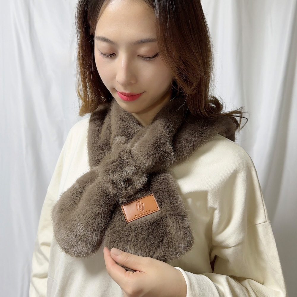 목 어깨 찜질기 온열 온수 전기 찜질팩 충전식 브라운