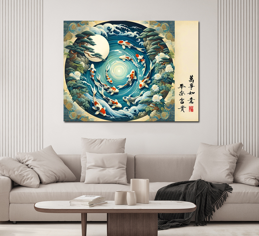 재물운 달항아리 그림 풍수 인테리어 거실 액자 가게오픈선물 재물복담은백자 중형 - 상세 이미지 5