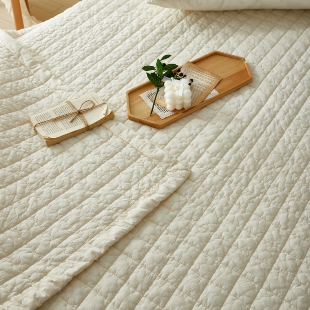 80수 순면 사계절 라지킹 매트리스 침대 양면 패드 고정밴드