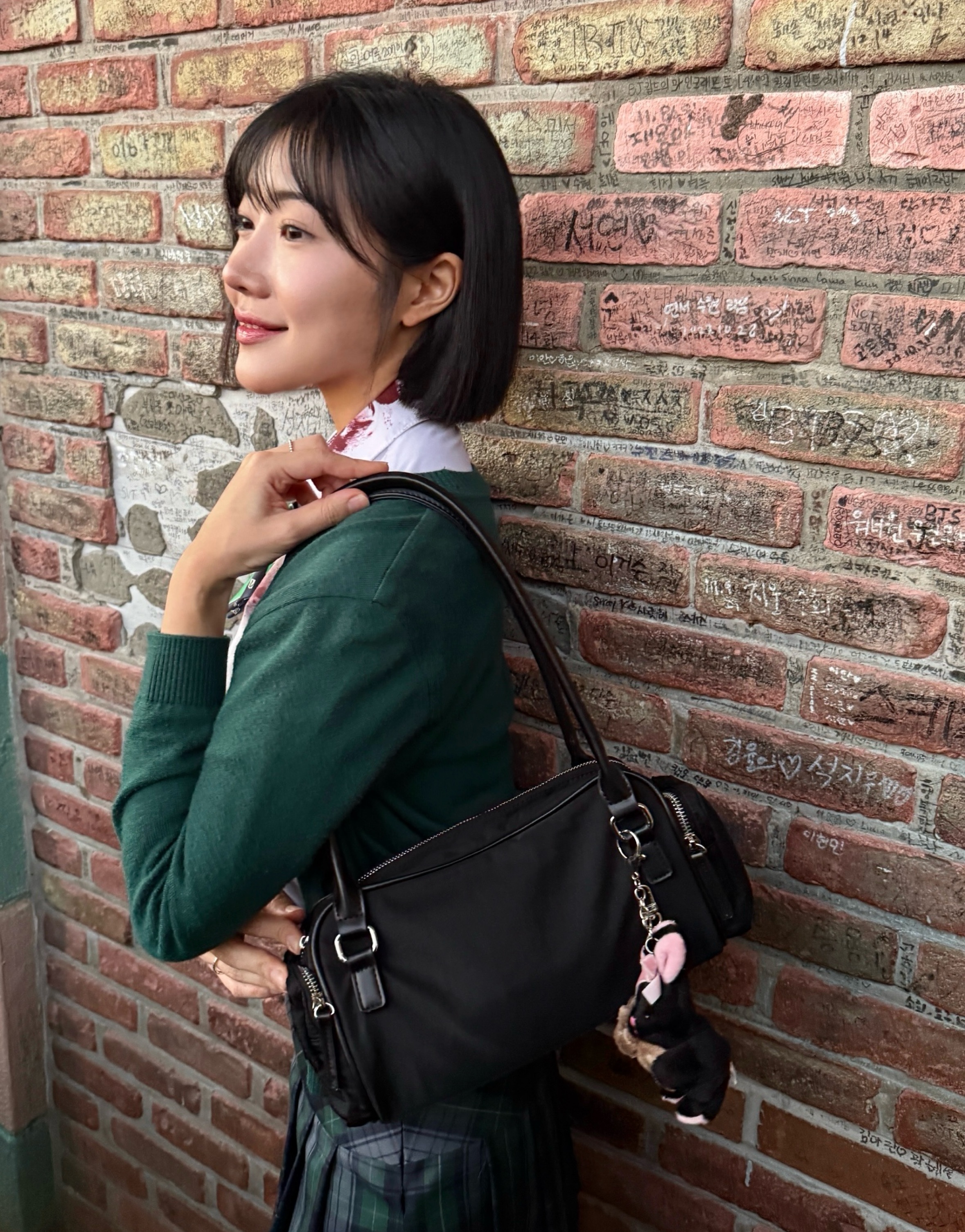 [리햅] 리프틴 나일론 빈티지 캐주얼 숄더백 여행 운동 가방