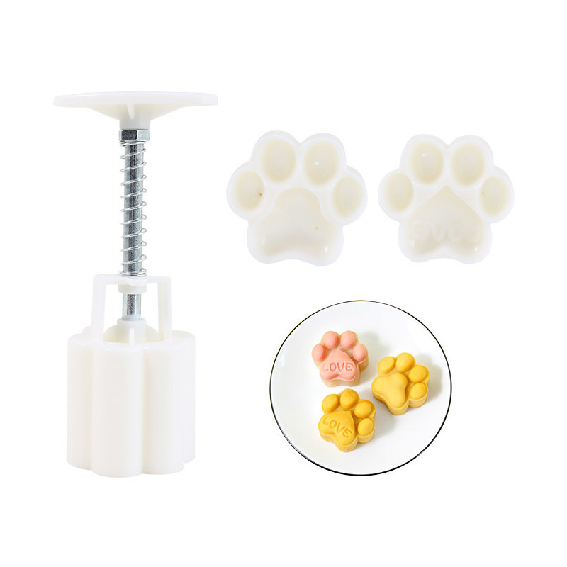 발바닥월병틀50g 모양 쿠키틀 월병프레스50g 떡살 베이킹틀 도구 떡도장 화과자틀 베이킹 - 상세 이미지 2