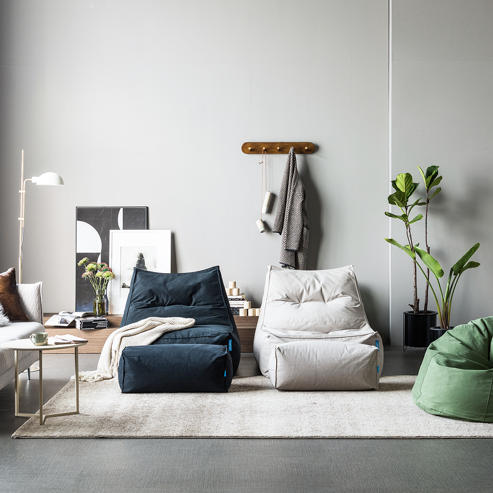 폴리몰리 607C 1인용 대형 빈백 소파 순면 코튼, 캔디 핑크 (메시속커버,선택안함)