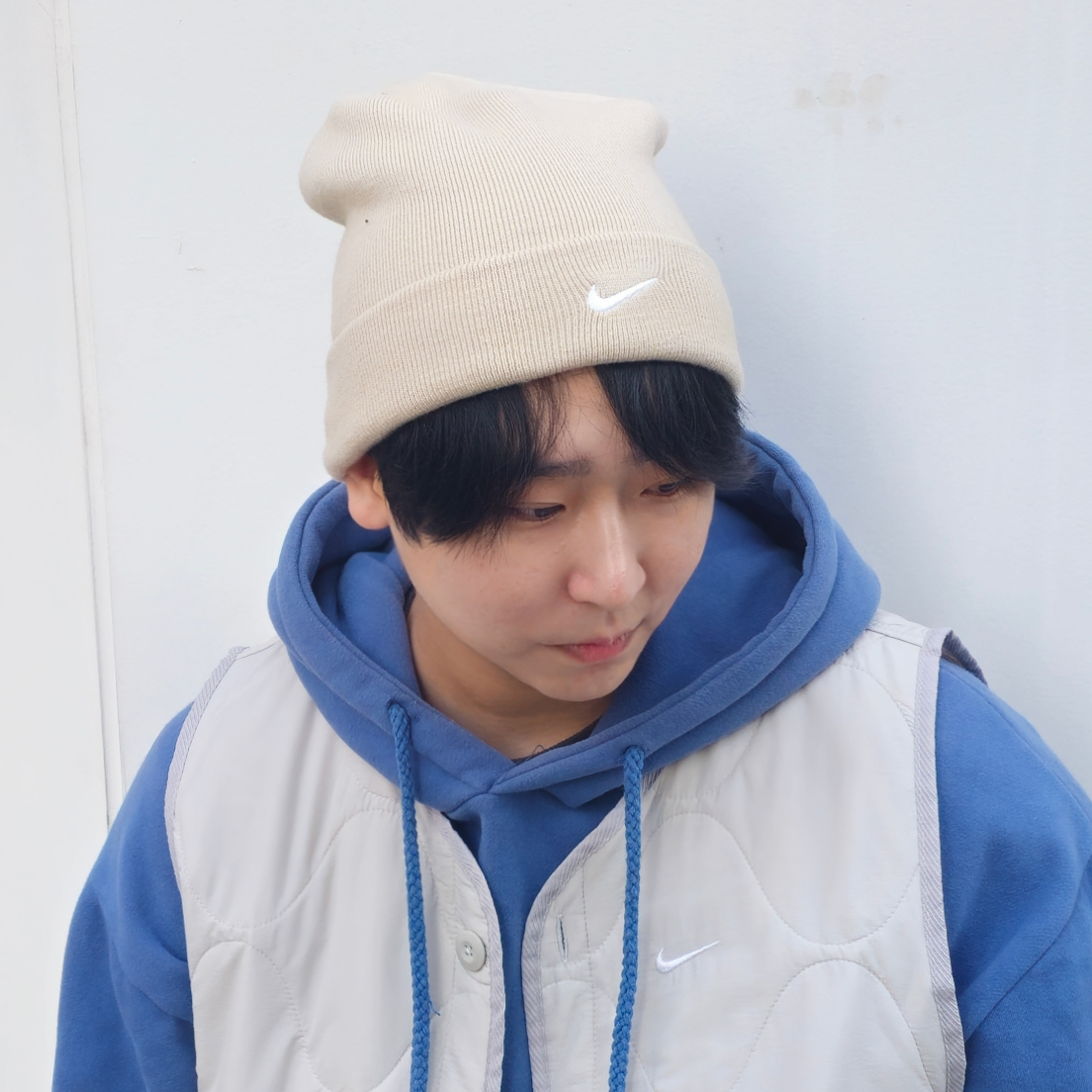 나이키 코리아 니트 러닝 비니 남녀공용 겨울모자 HF8872베이지, Free