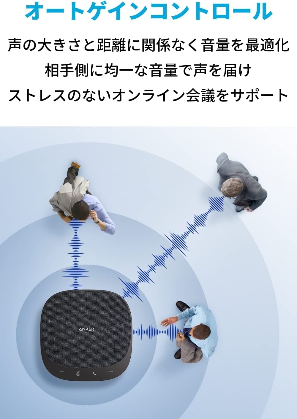 앤커 Anker 컨퍼런스콜 재택근무 원격수업 스피커 A3308511 S330 - 상세 이미지 4