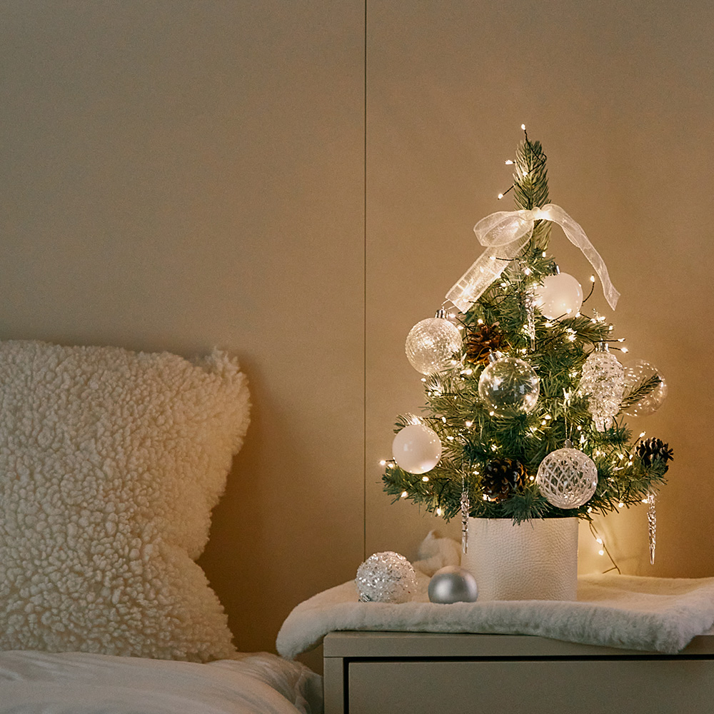 [단독] 크리스마스트리 미니트리 풀세트 오너먼트 전구 풀세트 트윙클 1+1