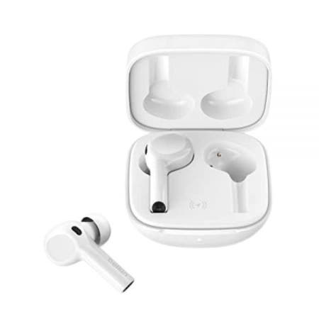 [해외]Belkin 사운드 폼 프리덤 트루 무선 블루투스 이어폰 무선 충전 케이스 포함 IPX5 인증 방수 기능 iPhone 및 Android용 화이트