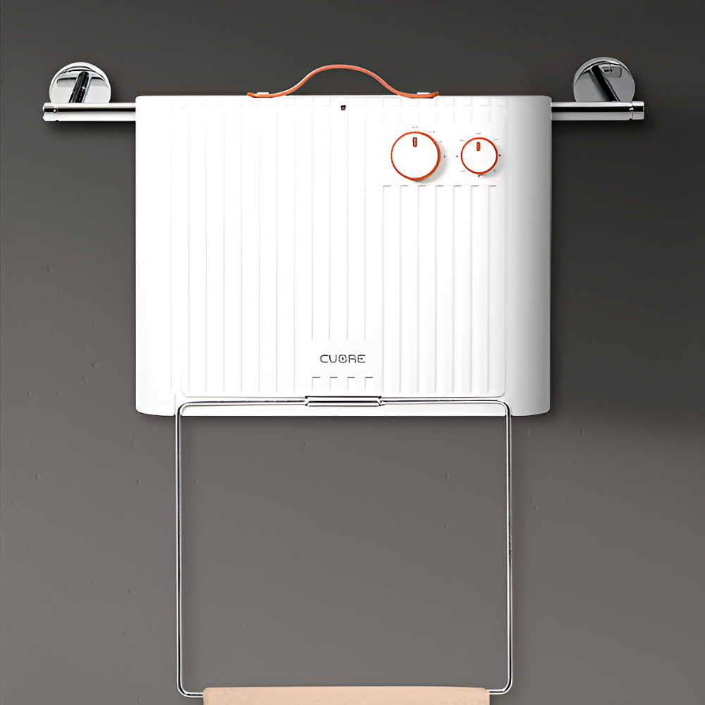 까르페 욕실 온풍기 벽걸이 전기 히터 화장실 난방기구 아기 미니 발 난로 가정용 사무실