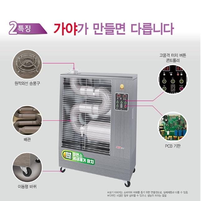 소형곱창난로 원적외선히터 야외용 튜브히터 등유난로 - 상세 이미지 5