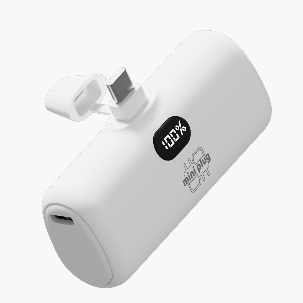 미니플러그 고속충전 PD 퀄컴 3.0 미니 도킹형 보조배터리 8핀 C타입 5000mAh - 상세 이미지 5