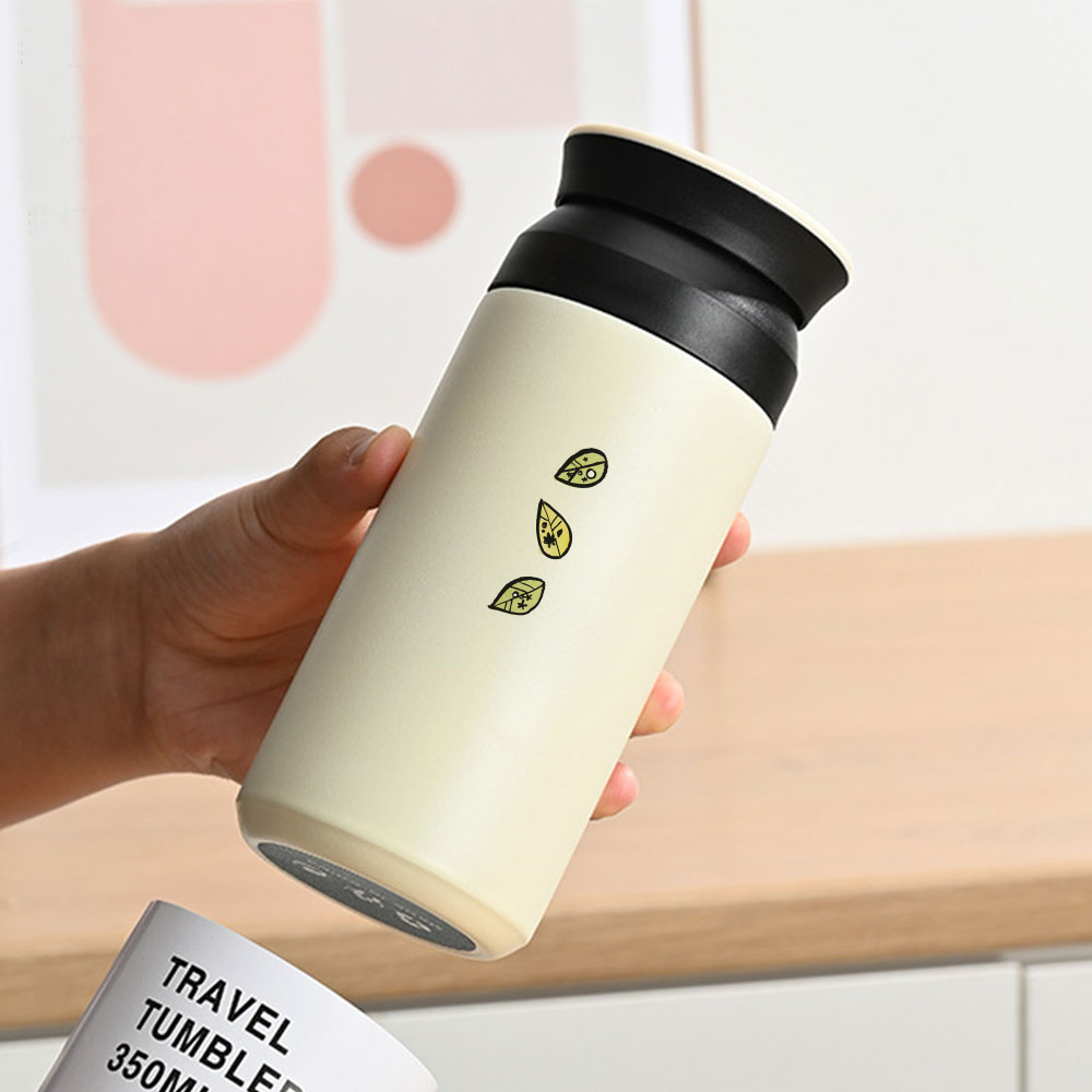 텀블러 이니셜 커플 스텐 스테인레스 컵 머그 350ml 사랑해 - 상세 이미지 4