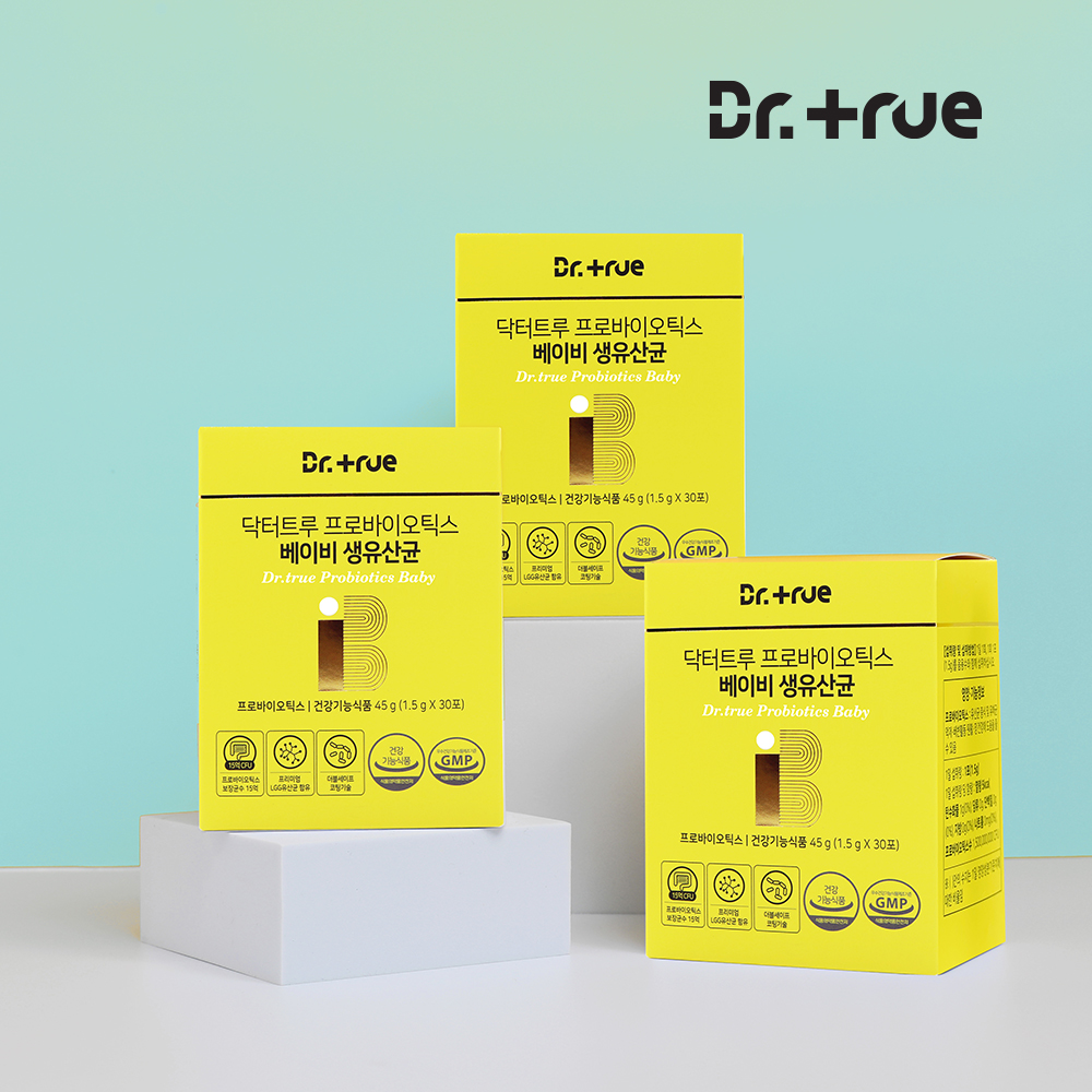 닥터트루 프로바이오틱스 락토바실러스 돌 아기 베이비 유산균 30포, 3개 - 상품 이미지