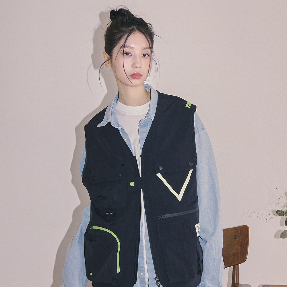 포브테일 도그워커 멀티 포켓 베스트 2color, 강아지 커플 산책 점퍼 옷 - 상세 이미지 2