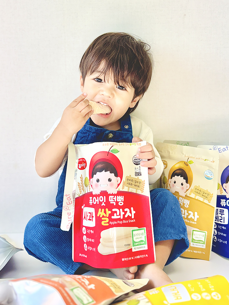 퓨어잇 아이 쌀 과자 떡뻥 7봉 외 아기 롱 스틱 야채 과일칩 유아