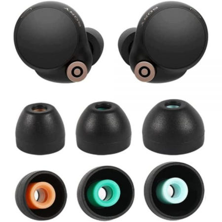 [해외]Zotech 교체용 이어팁 실리콘 이어버드 버드 세트, 소니 인이어 헤드셋 WF-1000XM4 WF-1000XM3 MDR-XB50AP XBA-H1 WF-XB700 WF-SP
