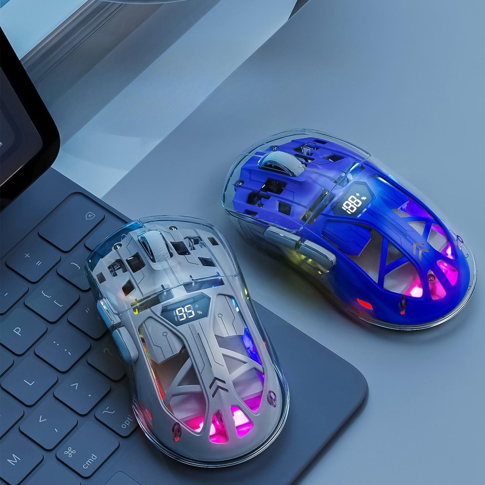 Freewolf A2 듀얼 모드 마우스 RGB 발광 2.4G 무선 Bluetooth - 상세 이미지 4