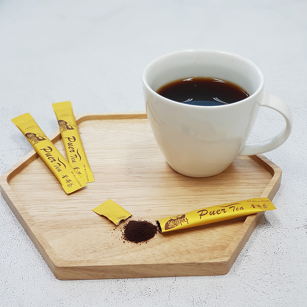 차예마을 바로녹는 운남성 보이차 가루 추출 분말 40스틱 20g, 10개 - 상세 이미지 3