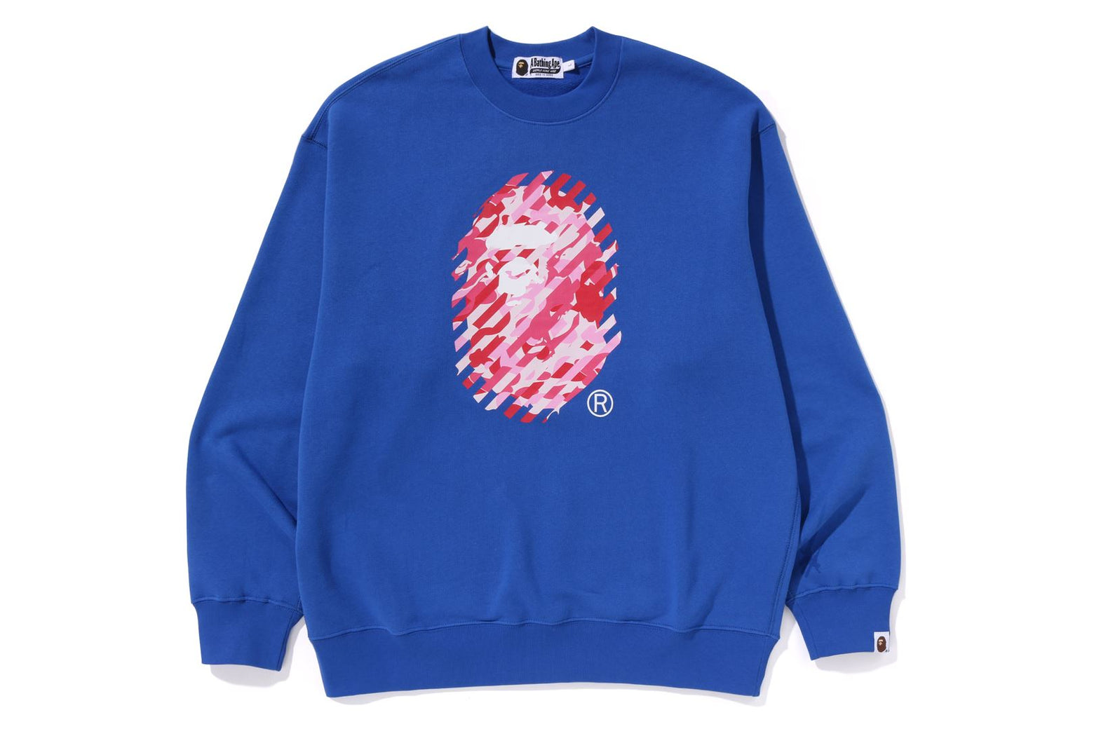 베이프 긴팔티 ABC CAMO APE HEAD RELAXED FIT CREWNECK SWEATSHIRT 1K80-113-305 - 상세 이미지 2
