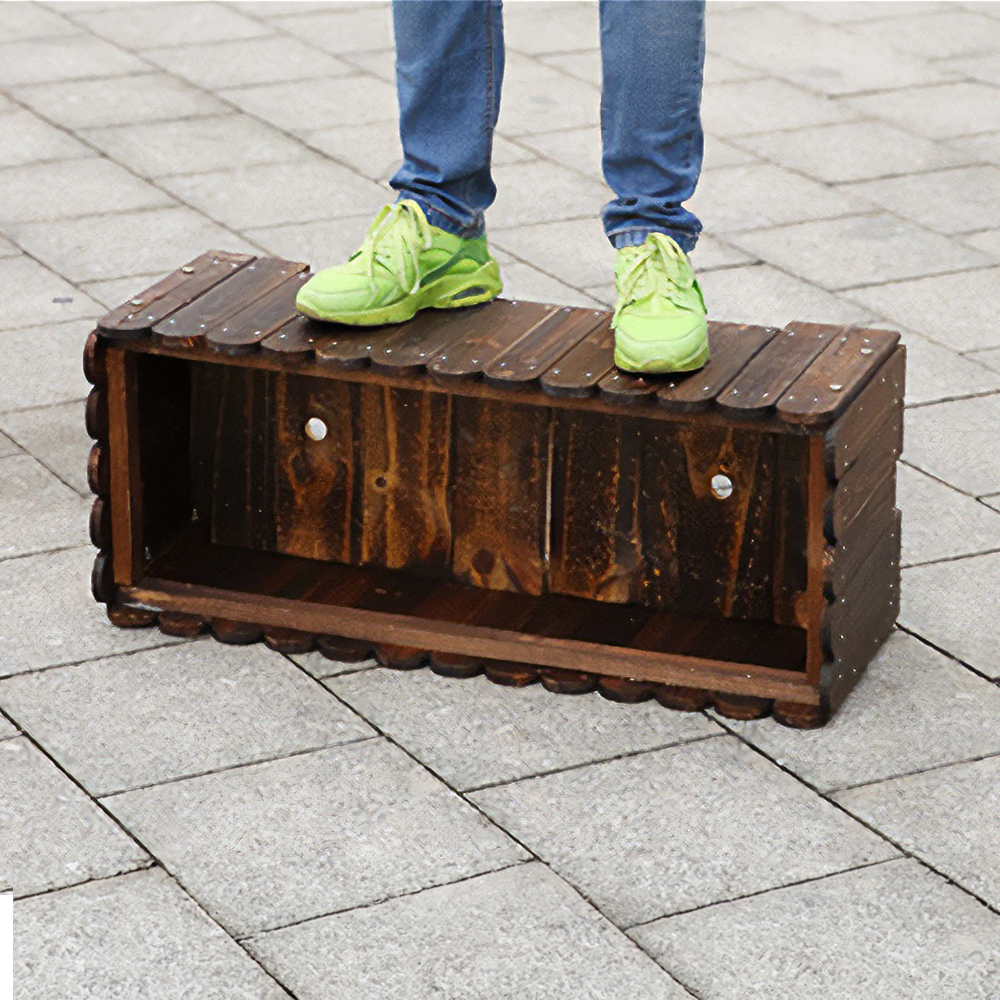 방부목 화분 대형 텃밭 화단 야외 옥상 직사각 나무 상자 80