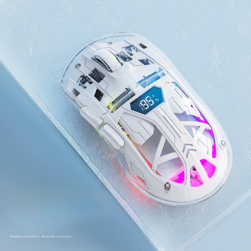 Freewolf A2 듀얼 모드 마우스 RGB 발광 2.4G 무선 Bluetooth - 상세 이미지 3