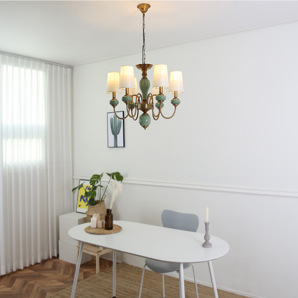 방송협찬 무료+당일발송 6인용식탁등 LED 펜던트 주방 식탁등 민트