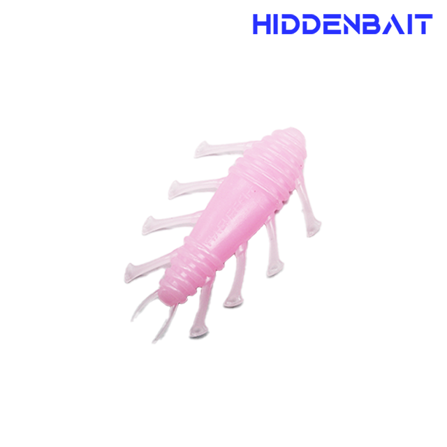 히든베이트 엘라라 배스루어 호그웜 소프트웜 소프트베이트 H008 LIGHT PINK, 7.1cm - 메인 이미지