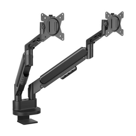 카멜인터내셔널 벽면 밀착형 듀얼 모니터암 AMADS 최대 32형 블랙