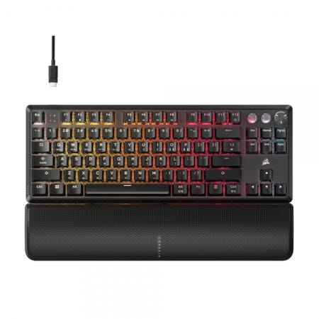 CORSAIR 커세어 K70 PRO TKL MGX 래피드트리거 게이밍 기계식 키보드 블랙 마그네틱축