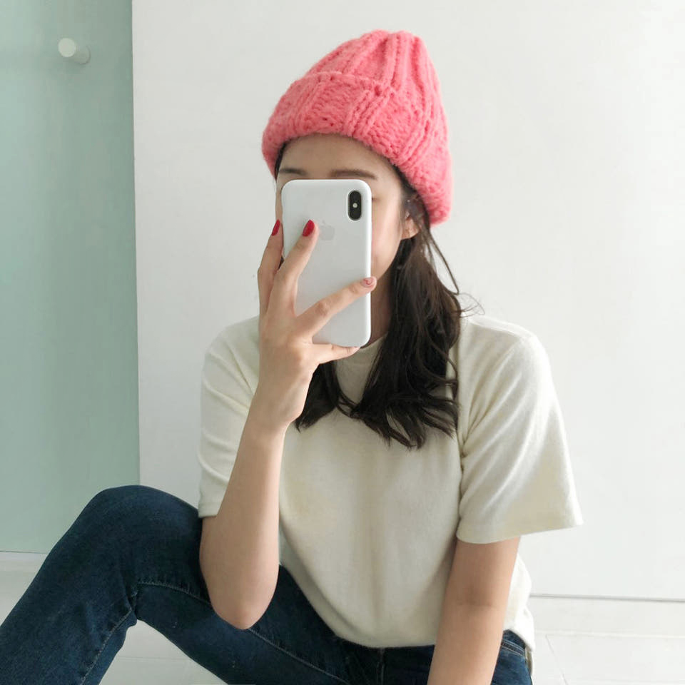 따뜻한 알파카 꽈배기 커플 니트 숏비니 겨울모자 남자 여자 비니 모자