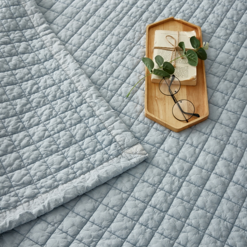 80수 순면 사계절 라지킹 매트리스 침대 양면 패드 고정밴드