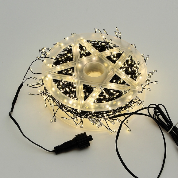 크리스마스 LED 지네조명 야외트리전구 500구 전원잭o 검정선