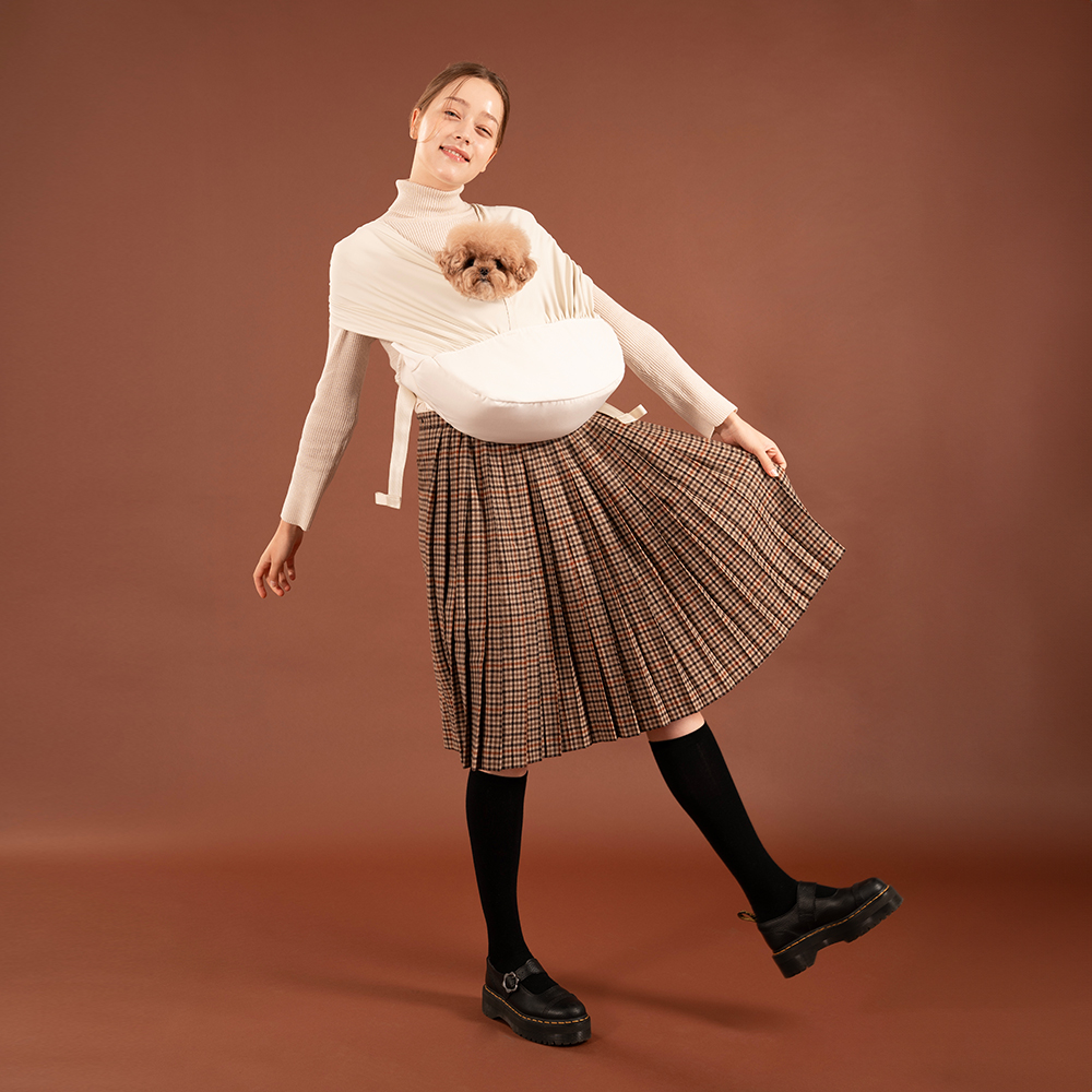 해리스펫 강아지 캐리웨어 필라티 - 포대기 앞가방 슬링백 이동가방