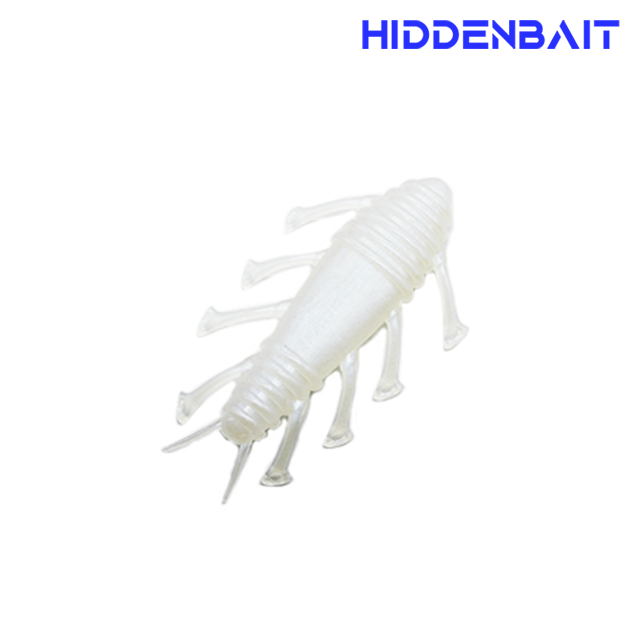 히든베이트 엘라라 배스루어 호그웜 소프트웜 소프트베이트 H006 GRAY RED BLACK, 7.1cm - 상세 이미지 3