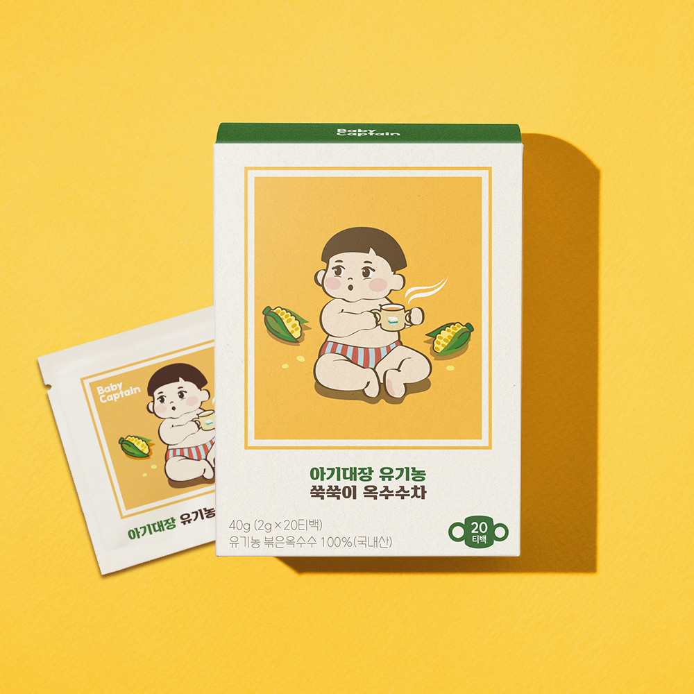 아기대장 유기농 국내산 아기차 20티백 옥수수, 1개 - 상세 이미지 3