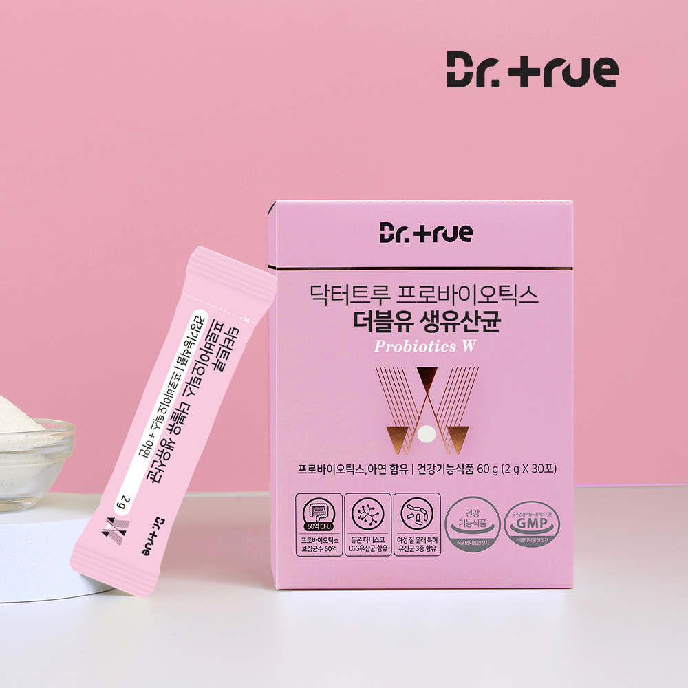 닥터트루 프로바이오틱스 락토바실러스 특허 여성 질 더블유 유산균 30포, 1개