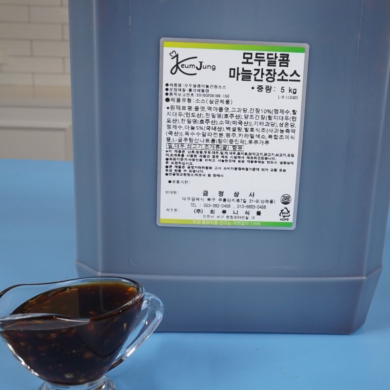 뫼루니식품 모두달콤 마늘간장소스 5KG 간장치킨소스 달달 이미지 3