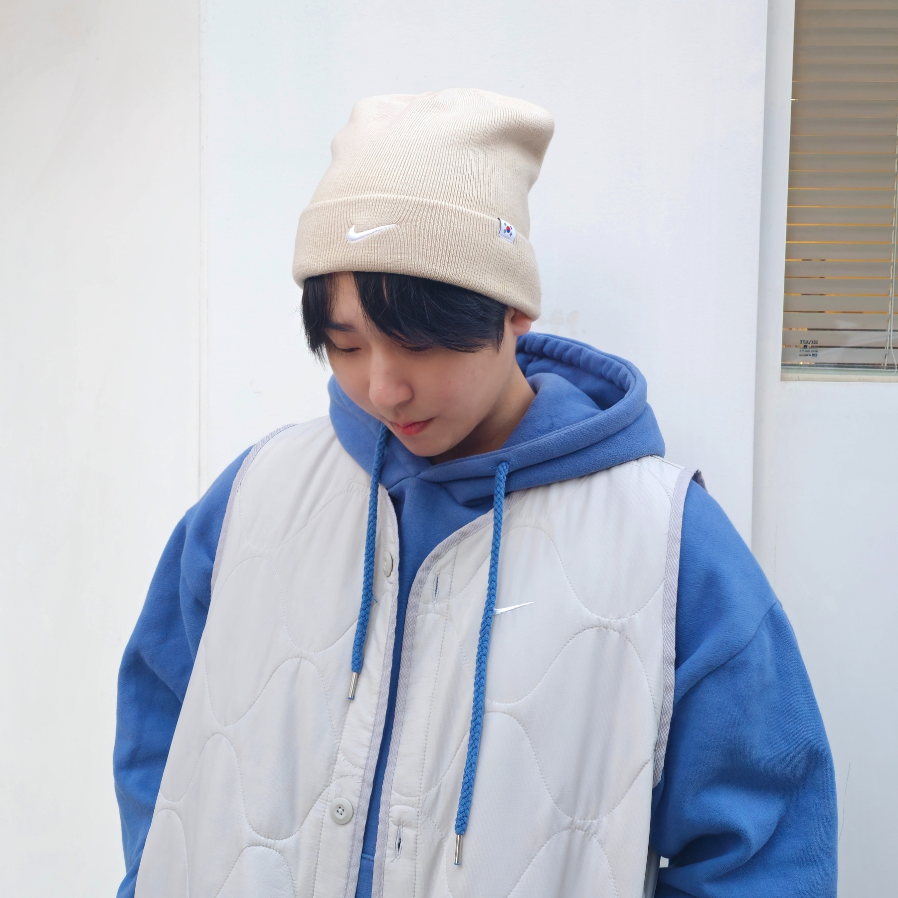 나이키 코리아 니트 러닝 비니 남녀공용 겨울모자 HF8872베이지, Free