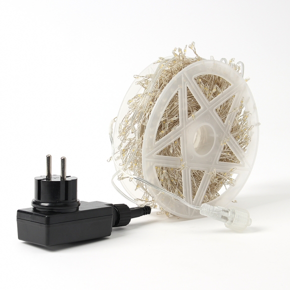 크리스마스 LED 지네조명 야외트리전구 1000구 전원잭o 실버선