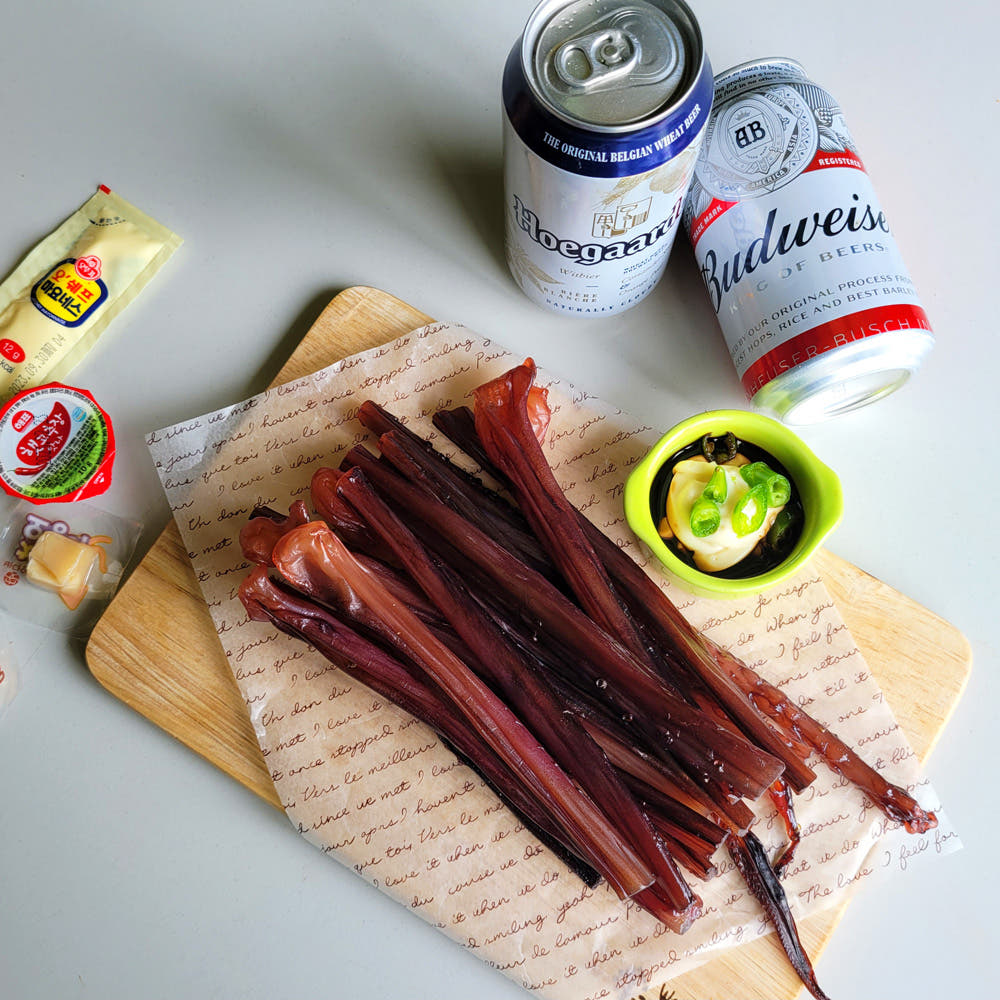 순돌이네 장족 오징어 눌린 구운 200g 특대 말랑 300g 문어발 문어다리