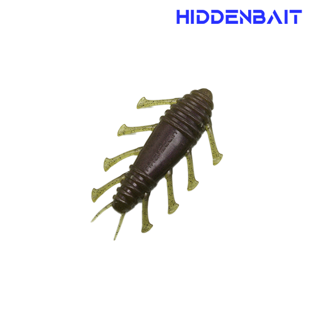 히든베이트 엘라라 배스루어 호그웜 소프트웜 소프트베이트 H006 GRAY RED BLACK, 7.1cm - 상세 이미지 5