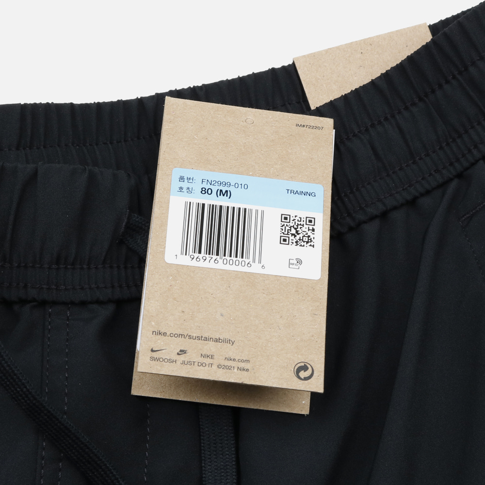 나이키 드라이 핏 9인치 언라인드 반바지 FN2999-010 이미지 6
