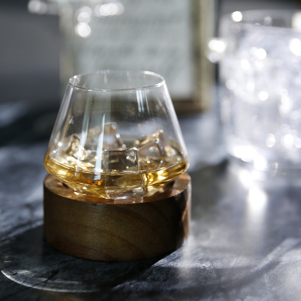 플라라 쉐이크 하이볼 온더락잔 양주잔 언더락잔 에어링 스월링 위스키잔 코스터 세트 라운드