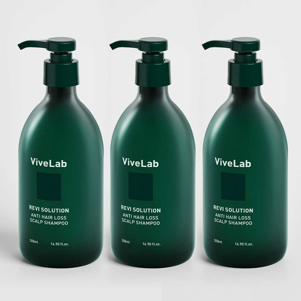 바이브랩 4주 솔루션 초록 탈모 샴푸 우디플로럴머스크, 500ml, 3개 - 상품 이미지