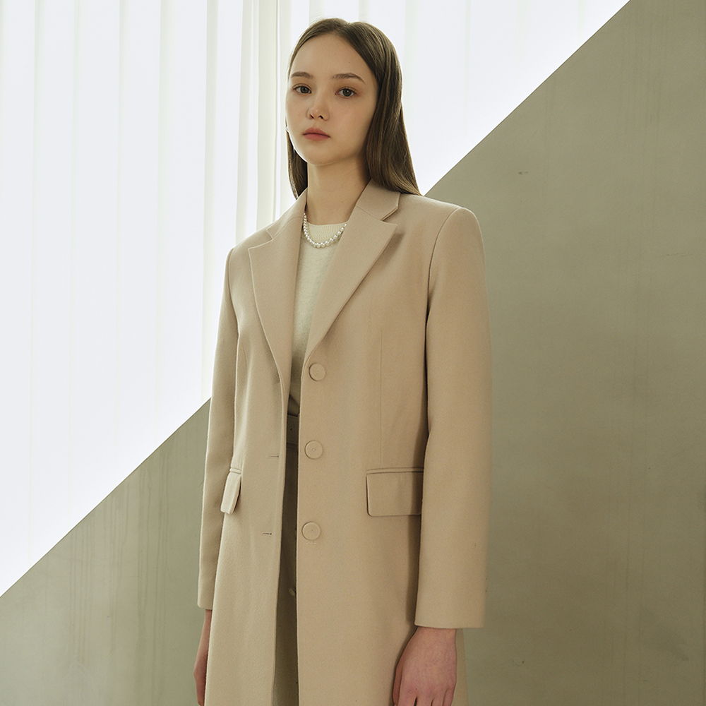 HAILEY Single tailored coat (AW Hainsworth)_pink 이미지 2
