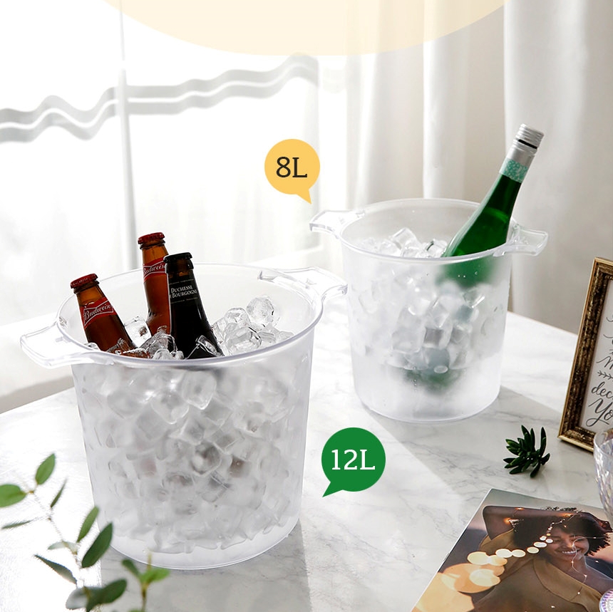 컬러풀 아이스버킷 와인 샴페인 맥주 쿨러 칠러 얼음통 버켓 8L - 상세 이미지 5
