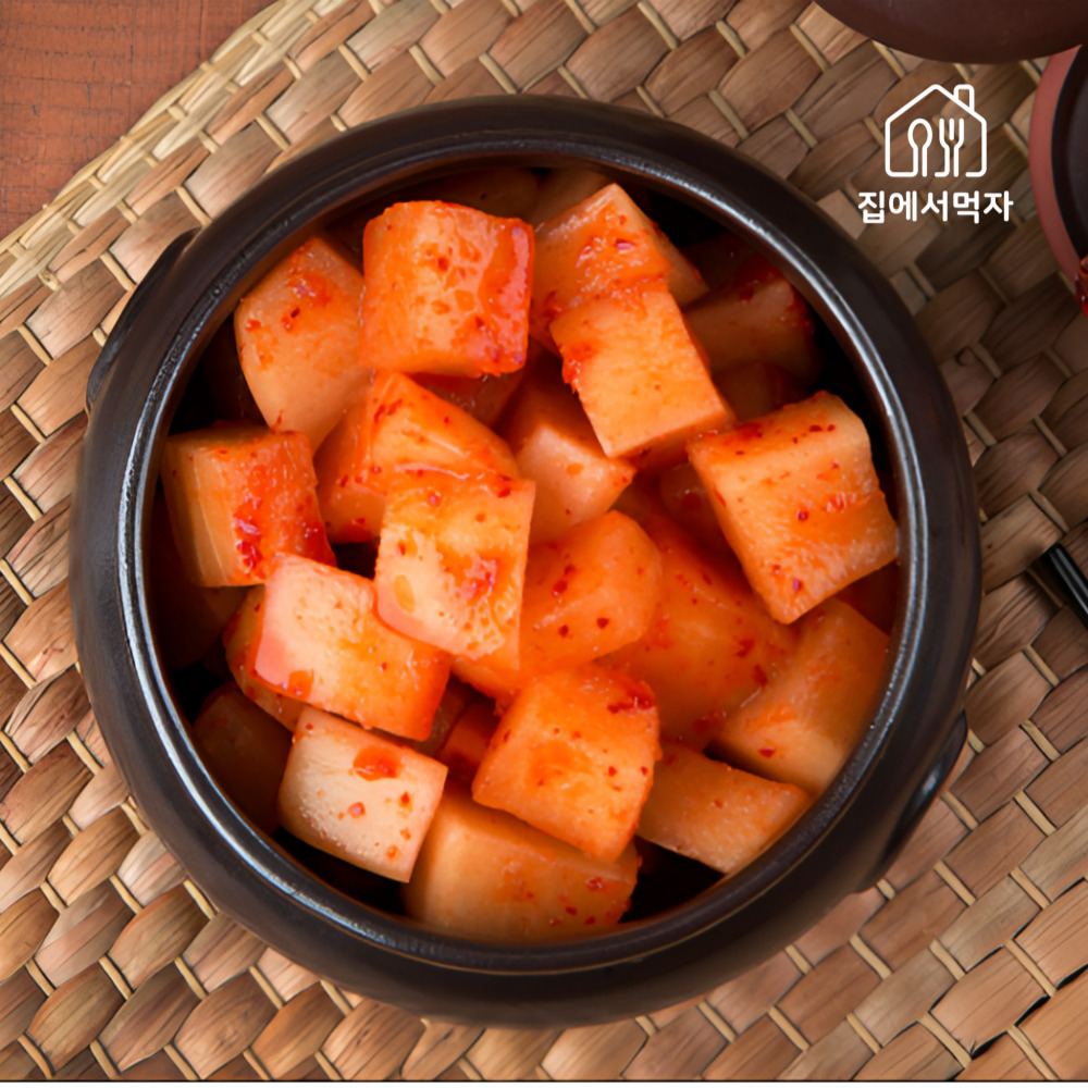 국산 설렁탕 깎 뚜기 깍두기 김치 1kg2kg 업소용 - 상세 이미지 2