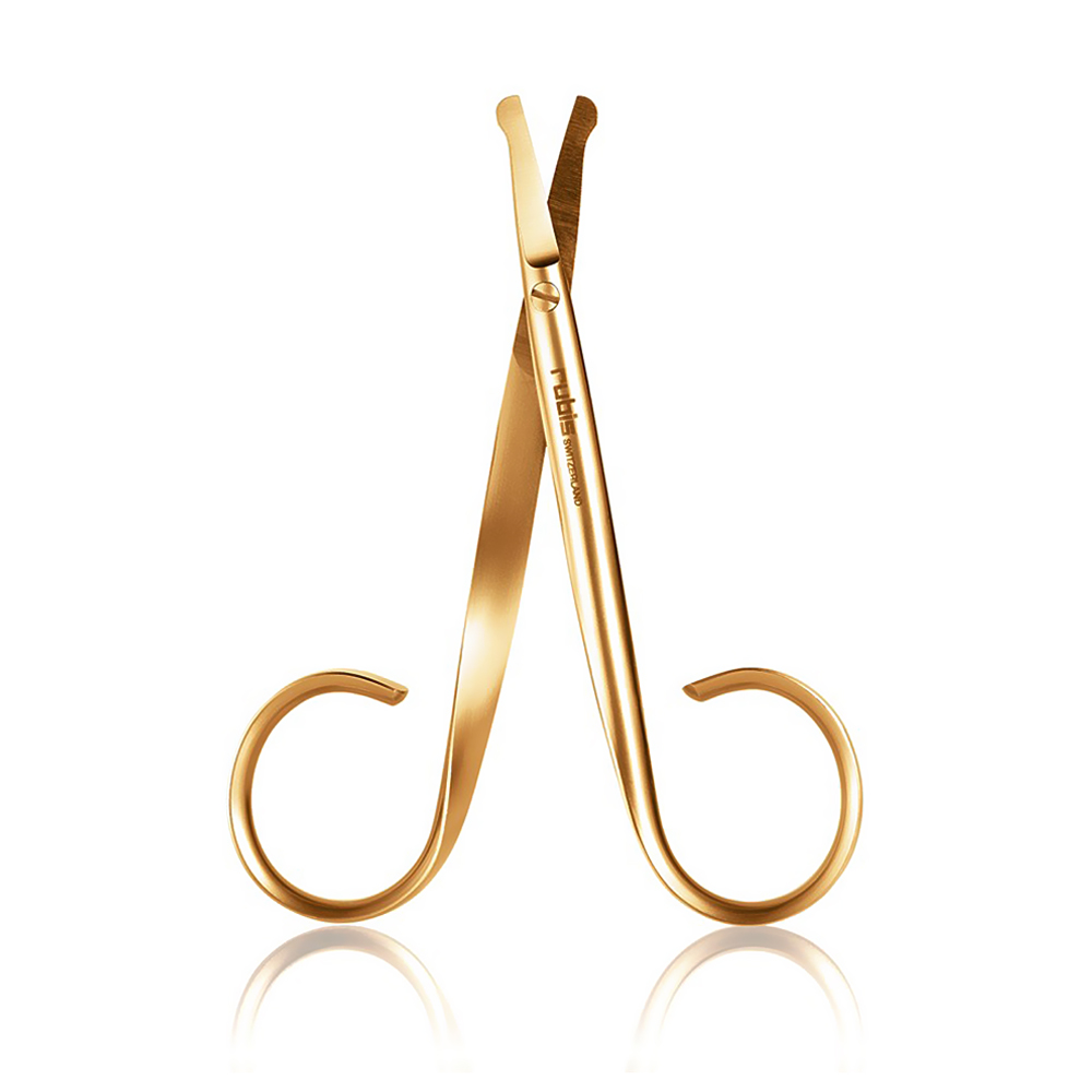 루비스 PRESTIGE SCISSORS ROUNDED DUCK GOLD 1F009 (콧털가위) - 상세 이미지 2